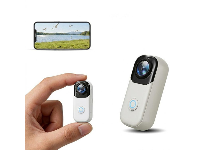 4K WIFI HD Recorder Thumb Action Camera MZ01 (White)