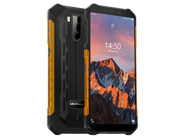 Ulefone Armor X5 Pro Rugged Phone, 4GB+64GB, IP68/IP69K Waterproof Dustproof Shockproof Dual Back Cameras Face Identification