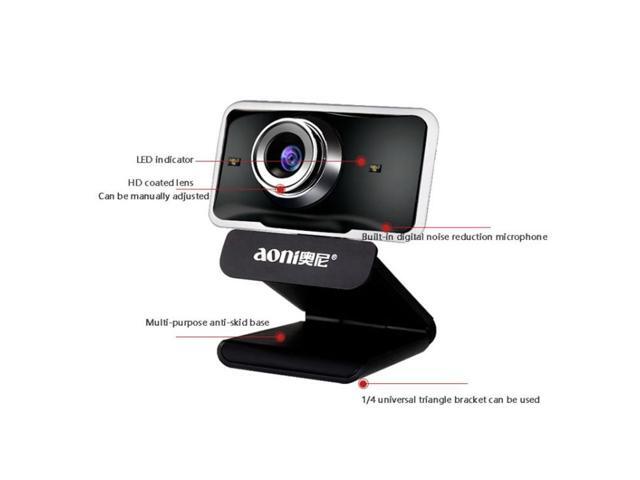 Aoni C11 720P 150-degree Wide-angle Manual Focus HD Computer Camera with Microphone