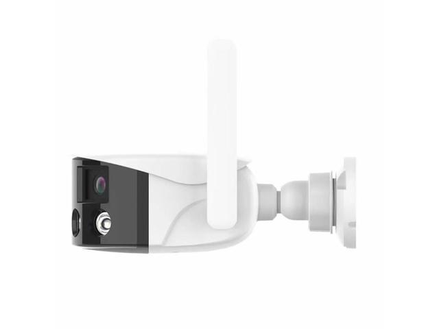 Q38 WIFI Humanoid Recognition AI Alarm 180 Degree Dual 2MP IP Camera, Plug:US Plug