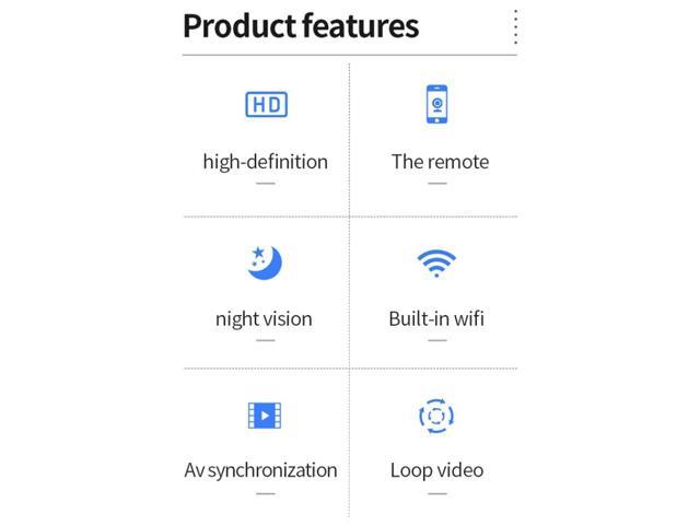 X2 Smart HD Mini WiFi Camera Support Night Vision & Motion Detection & TF Card