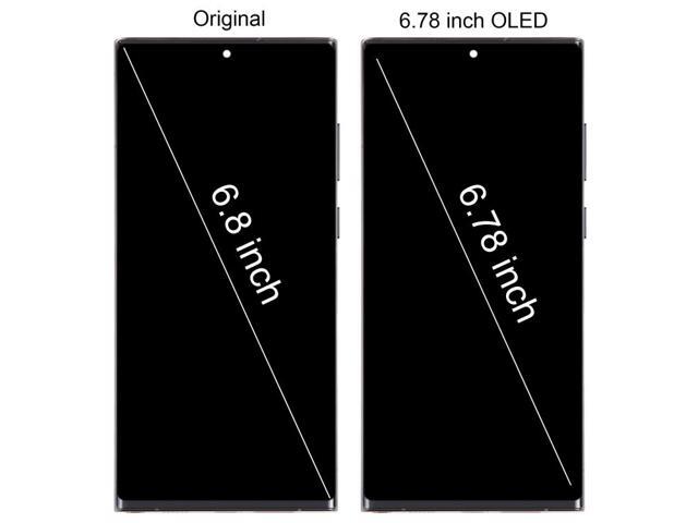 For Samsung Galaxy S22 Ultra 5G SM-S908U US Edition 6.78 inch OLED LCD Screen Digitizer Full Assembly with Frame (Black)