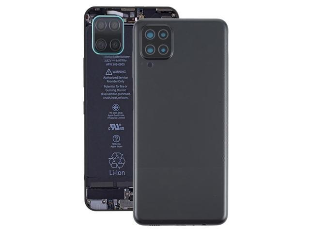 For Samsung Galaxy A12 Battery Back Cover (Black)