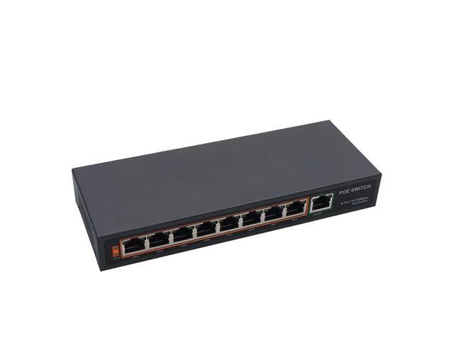 1pcs Professional 8 Port 100Mbps IEEE802.3af POE Switch/Injector Power over Ethernet Network Switch for IP Camera VoIP devices