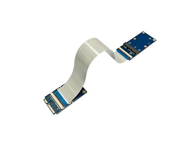 Mini PCI-E/mSATA Flexible Extender Cable Wire with SIM 8Pin Card Slot/MiniCard Extender Bracket for WIFI / WWAN/WLAN module