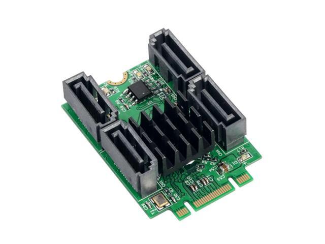 M.2 B + M Key slot to 4 Port SATA 6G Adapter controller Card Support win 8 10