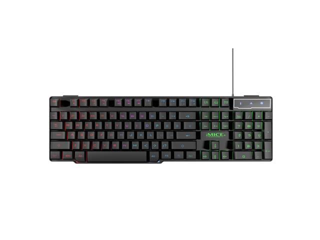 iMICE AK-600 Wired USB Floating Keycap Characters Glow Backlit Gaming Keyboard