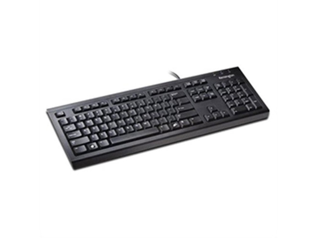 Kensington Spill-Proof Keyboard 104 Key Layout Black