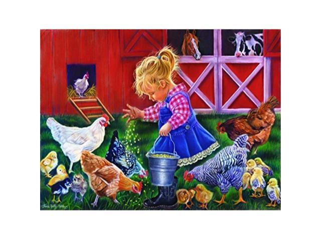Little Farm Girl 500 Piece Jigsaw Puzzle by SunsOut