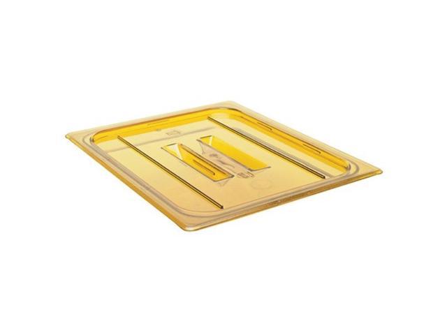 Cambro 20HPCH150 Amber Half Size H-Pan Cover with Handle