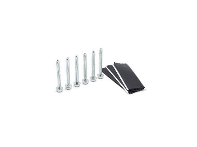 THE CIMPLE CO - Pitch Pad Kit - Zinc - Grade 5 Steel Lag Bolts (6) and Mastic Pads (3) for Roof Antennas TV Mounts Tripods and Satellite Dish...