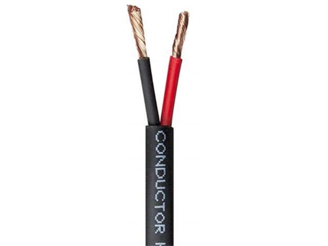 Monoprice Speaker Wire, CMP Rated, 2-Conductor, 14AWG, 250ft, Black