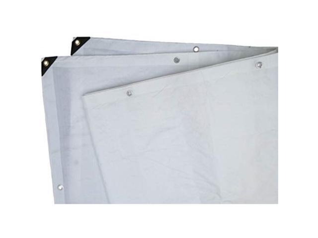 6 ft. x 8 ft. heavy duty 6 oz. white tarp 1112 mil thick