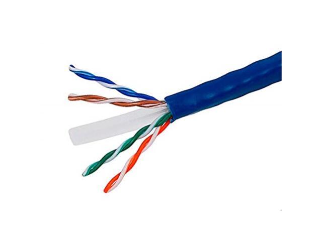 Monoprice Cat6 Ethernet Bulk Cable - Network Internet Cord - Solid, 500Mhz, UTP, CMR, Riser Rated, Pure Bare Copper Wire, 23AWG, 250ft, Blue