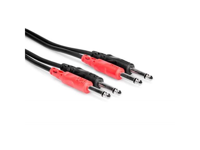 Hosa CPP200 Series Dual 1/4' to 1/4' Cable, 2 Meters (6.6 ft)
