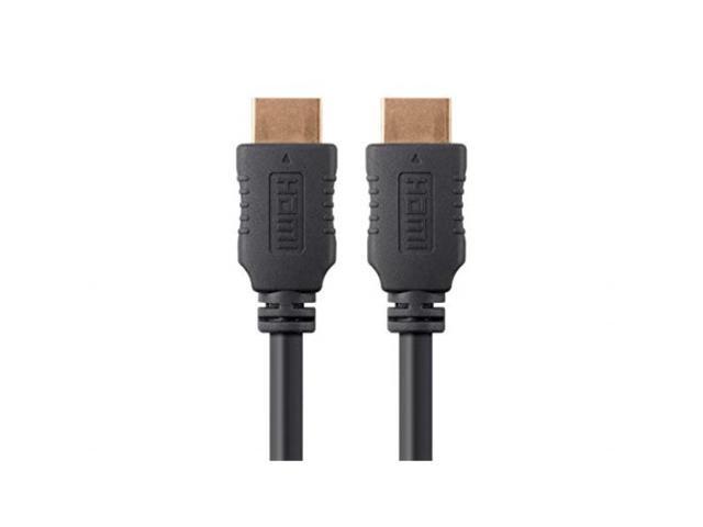 Monoprice High Speed HDMI Cable - 8 Feet - Black, With Ferrite Core (Gold Plated), 1080i @ 60Hz, 10.2Gbps, 28AWG - Select Series