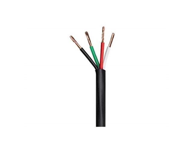 Monoprice Nimbus Series 16 Gauge AWG 4 Conductor CMP-Rated Speaker Wire / Cable - 100ft UL Plenum Rated, 100% Pure Bare Copper With Color Coded...