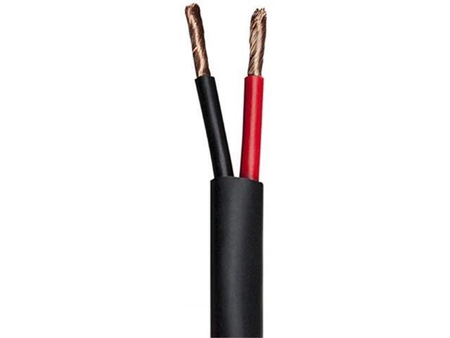 Monoprice Speaker Wire, CMP Rated, 2-Conductor, 12AWG, 50ft, Black