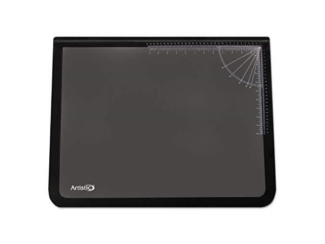 Artistic Lift-Top Pad Desktop Organizer with Clear Overlay 31 x 20 Black 41200S