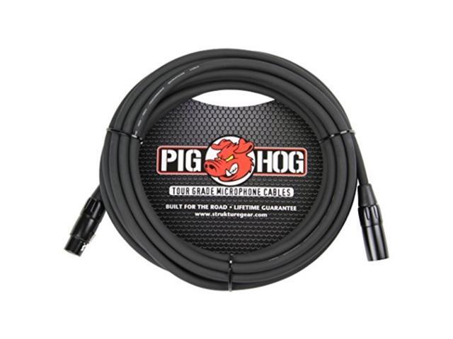 pig hog phm30 high performance 8mm xlr microphone cable, 30 feet