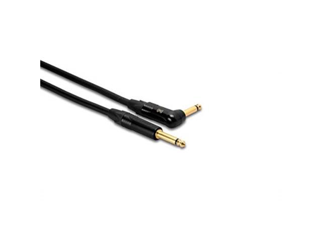 Hosa Edge Guitar Cable, Neutrik Straight to Right Angle, 10 Feet