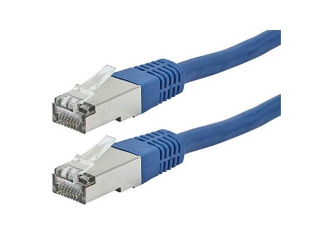 Monoprice Cat6A Ethernet Patch Cable - 14 Feet - Blue Network Internet Cord - RJ45, Stranded, 550Mhz, STP, Pure Bare Copper Wire, 10G, 26AWG -...