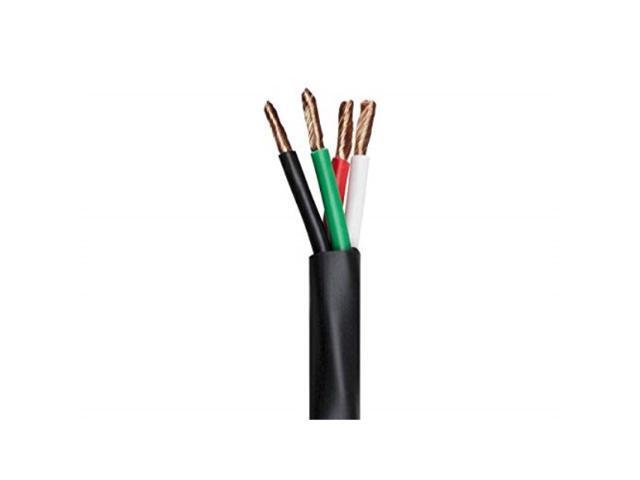 Monoprice Nimbus Series 12 Gauge AWG 4 Conductor CMP-Rated Speaker Wire / Cable - 100ft UL Plenum Rated, 100% Pure Bare Copper With Color Coded...