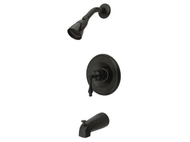 Kingston Brass KB1635AL Magellan Tub and Shower Faucet with Single Lever Handle Oil Rubbed Bronze