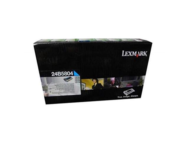 Cyan Toner Cartridge for Lexmark 24B5804 CS748de, XS734de, XS736de, XS748de, Genuine Lexmark Brand