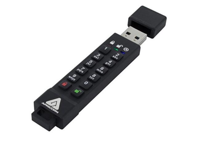 Apricorn 16GB Aegis Secure Key 3z USB 3.1 Flash Drive - 16 GB - USB 3.1 - 77 MB/s Read Speed - 72 MB/s Write Speed - 256-bit AES - TAA Compliant...
