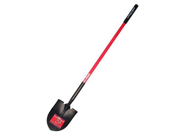 BULLY TOOLS 92515 Point Shovel,Round,12 ga.,Fiberglass L