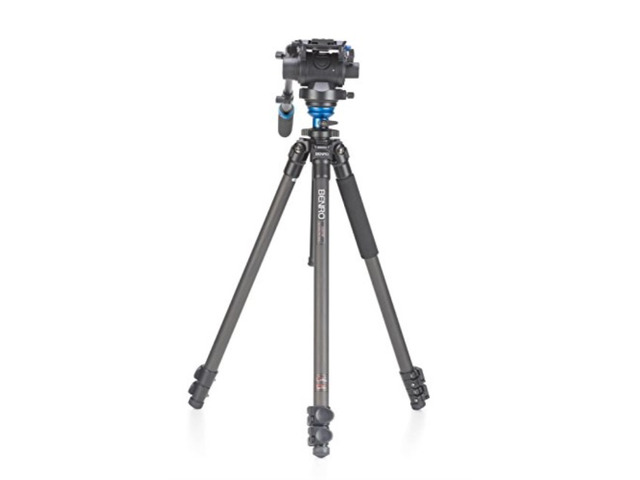 Benro S6 Single Leg Carbon Fiber Video Tripod Kit (C2573FS6)