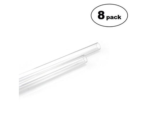 XSPC PETG Tubing 10mm ID, 14mm OD, 0.5m, Clear, 8-pack