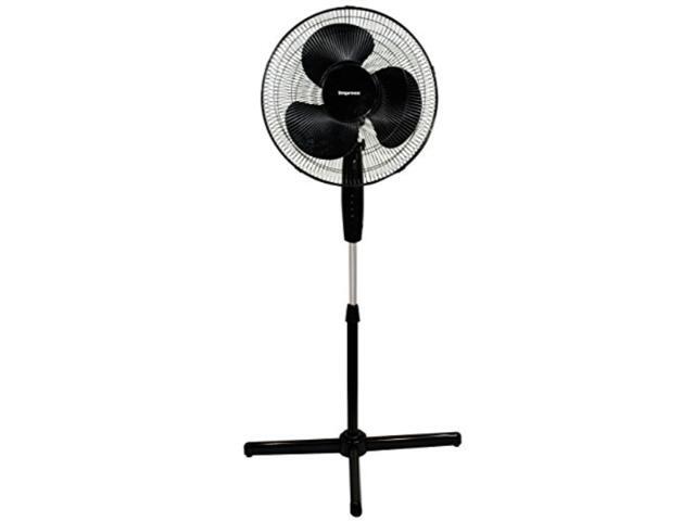 IMPRESS 16' White Oscillating 3-Speed Stand Fan (IM-716W)