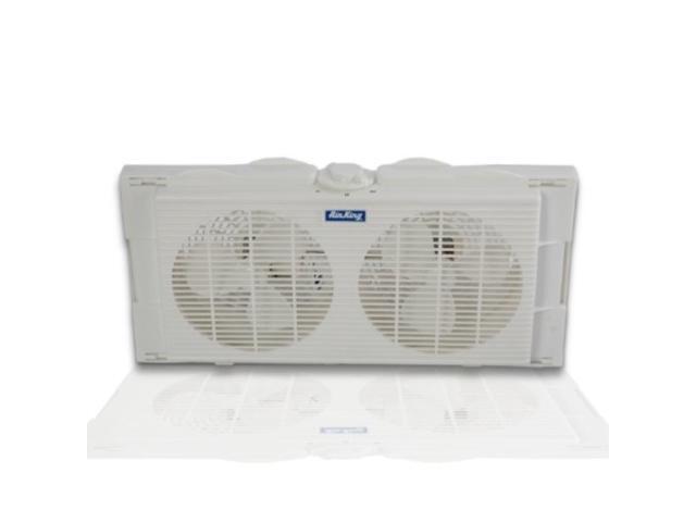 air king 9137 twin table window fan with ez click exper panels