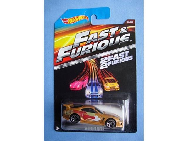 UPC 798627000700 product image for Hot Wheels Fast & furious Movie car gold 94 toyota supra 02/08 2 fast 2 furious  | upcitemdb.com