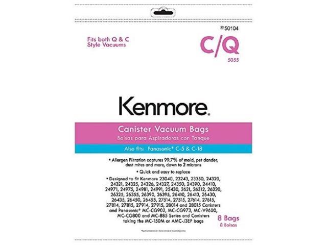 Kenmore 50104 8 Pack Style c/Q canister Vacuum Bags photo