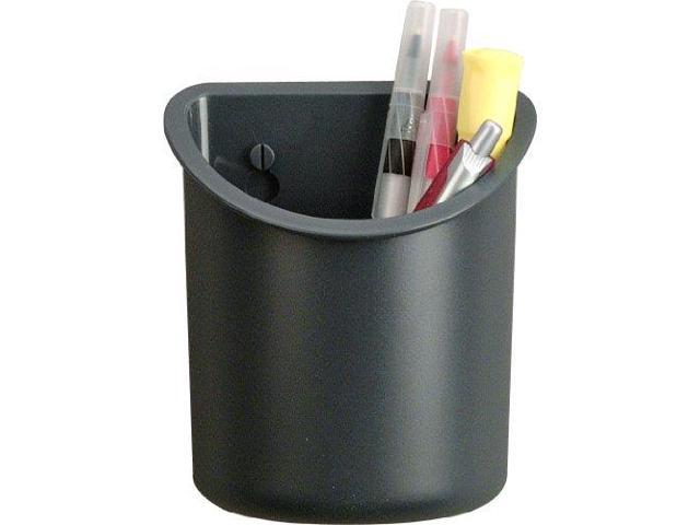 Officemate Gray Pencil Cup, Plastic, 5' Height, 4-1/4' Width, 2-1/2' Depth 29032