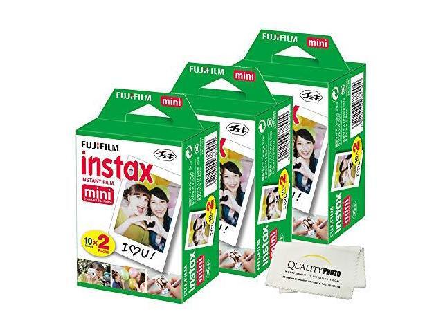 Fujifilm INSTAX Mini Instant Film 6 Pack = 60 SHEETS (White) For Fujifilm Mini 8 and Mini 9 Cameras