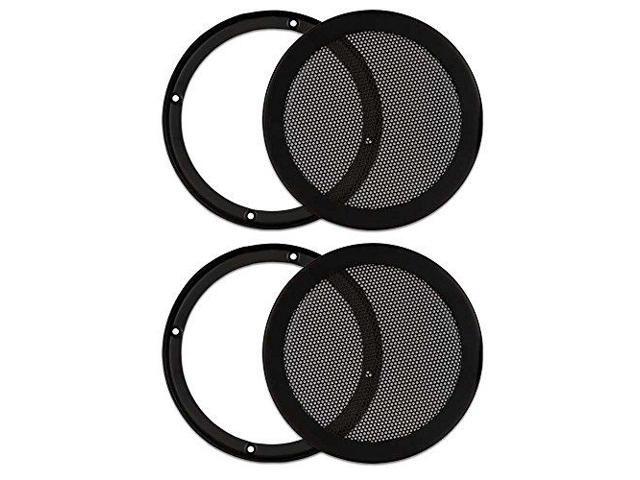 2 Goldwood Sound SG-M6 Heavy Duty Steel Mesh Snap On Woofer Grills for 6.5' Speakers
