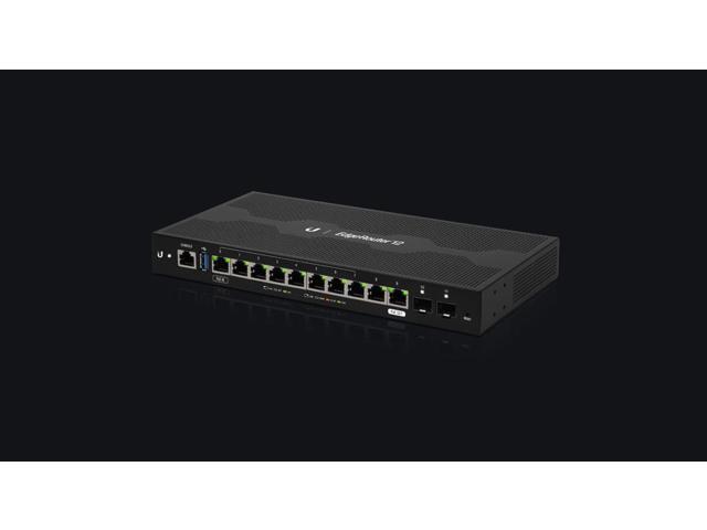 Ubiquiti Networks10-Port Gigabit Router with PoE Passthrough and 2 x SFP Ports (ER-12)