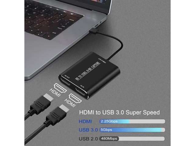 DIGITNOW HDMI to USB 3.0 HD 1080P Audio Video Capture Card Converter Adaptor for PC Laptop Projector HDTV Compatible with Windows XP 7/8 / 8.1/10,...