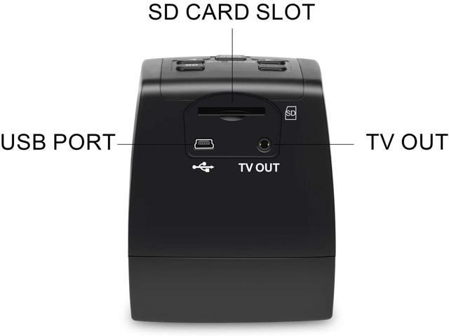 DIGITNOW Film Scanners with 22MP Converts 126KPK/135/110/Super 8 Films, Slides & Negatives All in One into Digital Photos, 2.4' LCD Screen,...