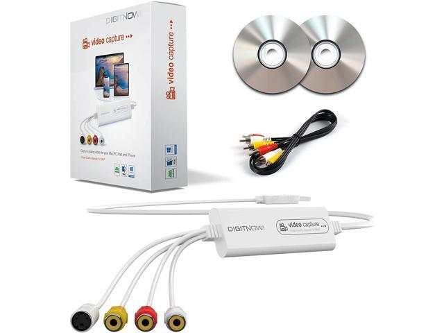 DIGITNOW USB 2.0 Video Capture Card- Pro+ Version VHS to Digital Converter 1080P 30Hz, Suitable for Mac OS, iPad, Android, WinXP/7/8/10