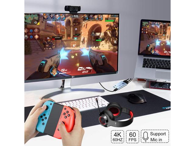 DIGITNOW 4K Audio Video Capture Card, USB 3.0 HDMI Video Capture Device, Full HD 1080P for Game Recording, Live Streaming Broadcasting-Silver