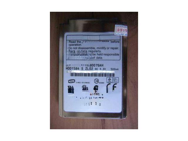For Toshiba 1.8 inch 80G laptop hard disk MK8007GAH CF port