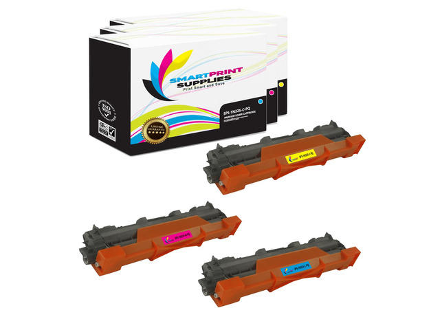 Smart Print Supplies Compatible TN225C TN225M TN225Y Premium Toner Cartridge Replacement for Brother HL-3140CW, MFC-9130CW 9330CDW, DCP-9020CDW...