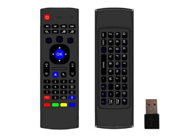 3-IN-1 2.4 G AIR MOUSE + MINI WIRELESS KEYBOARD & IR(INFRARED REMOTE CONTROL) W/IR LEARNING FUNCTION
