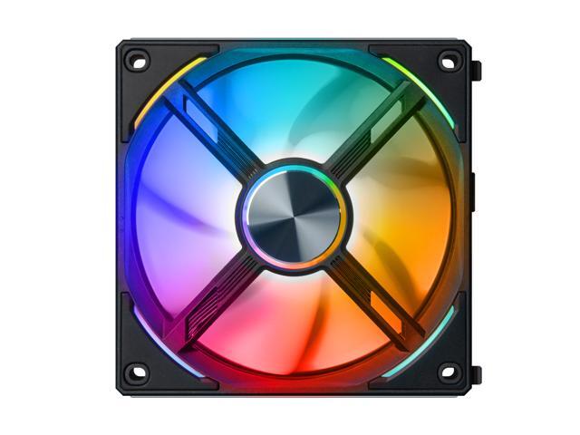 LIAN LI UNI FAN AL120 RGB BLACK 1X 12CM FAN SINGLE PACK WITHOUT CONTROLLER --UF-AL120-1B