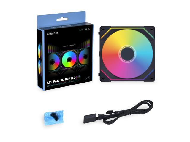 LIAN LI UNI FAN SL INFINITY 140 RGB BLACK --UF-SLIN140-1B (No controller included)